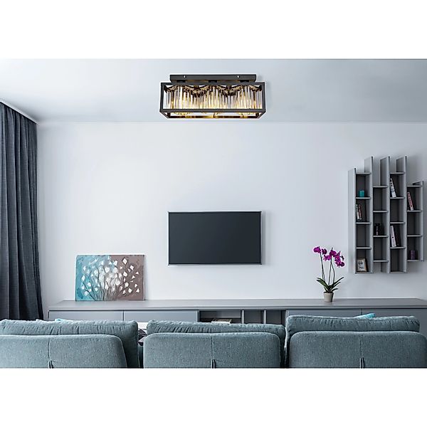 GLOBO LIGHTING Deckenleuchte, Leuchtmittel nicht inklusive, Kristall Decken günstig online kaufen