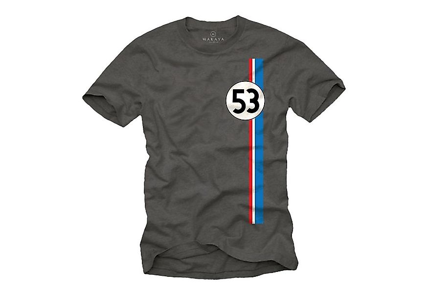 MAKAYA Print-Shirt Herren Geschenke für Autoliebhaber 53 Tuning Motiv Retro günstig online kaufen