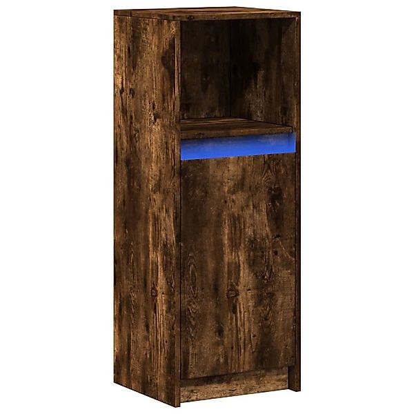 vidaXL Sideboard LED-Sideboard Räuchereiche 38x34x100 cm günstig online kaufen
