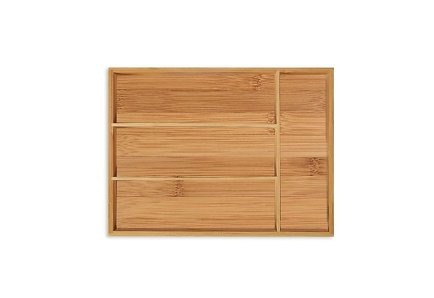 relaxdays Besteckkasten Bambus 4 Fäch günstig online kaufen