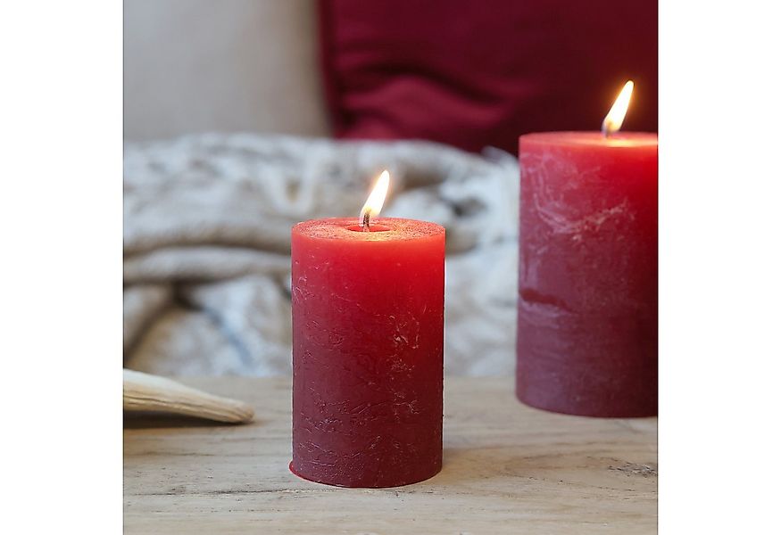 Chic Antique Rustic-Kerze Stumpenkerze Rustikale Kerze Macon Paraffin Dark günstig online kaufen