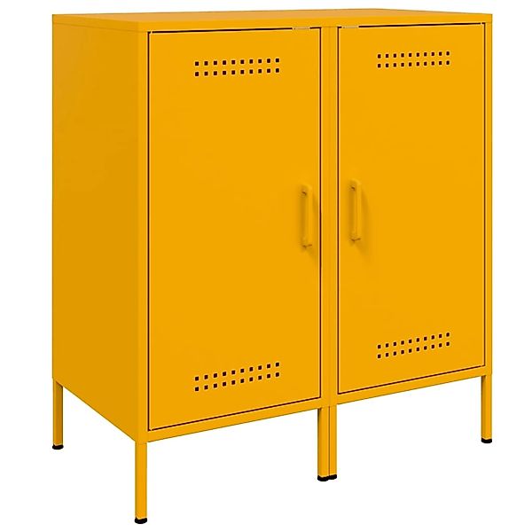 vidaXL Sideboards 2 Stk Senfgelb 36x39x79 cm Stahl 843019 günstig online kaufen