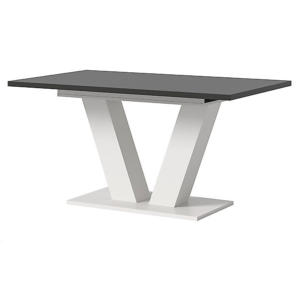 Inn.Furn Esstisch in Grau und Weiß Ausziehbar 150 - 190 cm Home-X günstig online kaufen