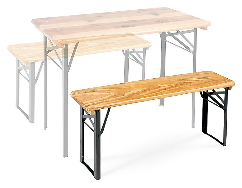 Stagecaptain Sitzbank "Hirschgarten" kurze Bierzeltbank 117 cm (2-St), Gart günstig online kaufen