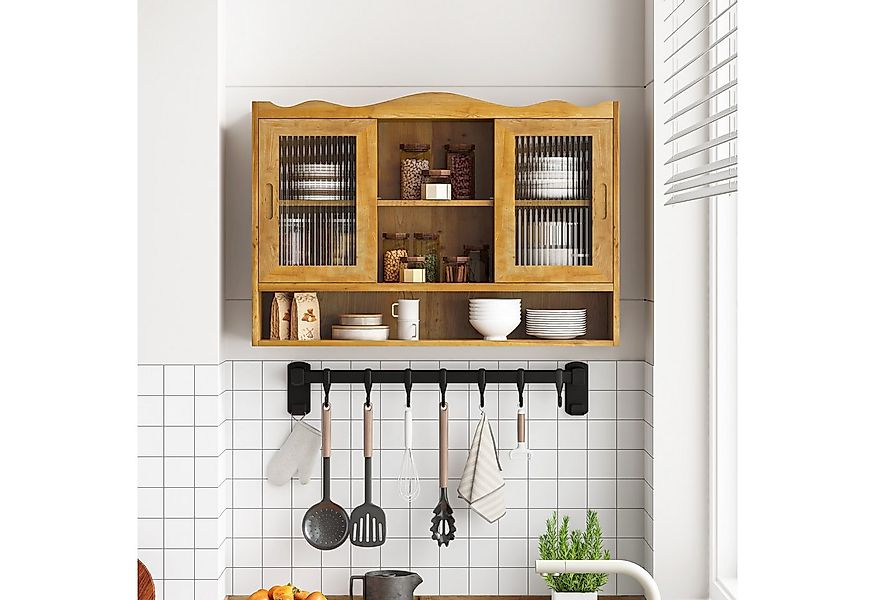 REDOM Wandhängeschrank 90 cm Hängeschrank mit 2 Schiebetüren, Wandmontierte günstig online kaufen