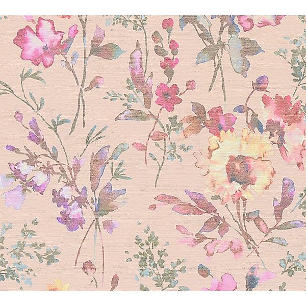 AS Creation Vliestapete Blüten 10,05 x 0,53 m Beige-Rosa FSC® günstig online kaufen
