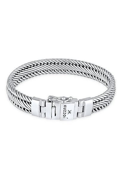 Kuzzoi Silberarmband Herren Gliederarmband Geflochten 925 Silber günstig online kaufen