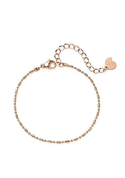 Hey Happiness Edelstahlarmband Damen Kugel Stab, Kugelkette 18K Roségold Ve günstig online kaufen