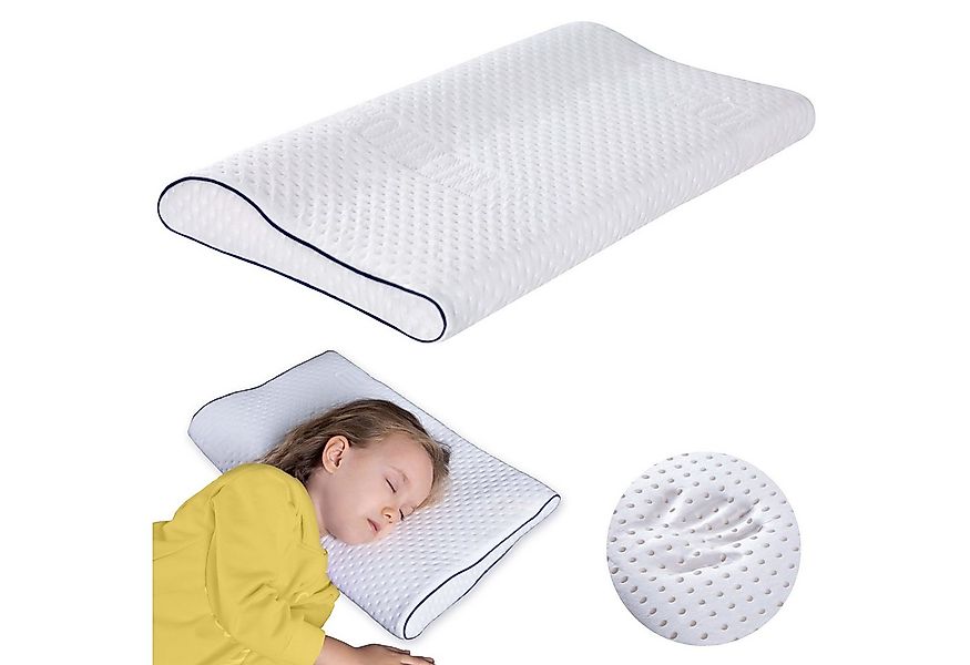 SEI Design Babykissen Visco Kinder-Kopfkissen Curved 45x38x6/4, Memory Effe günstig online kaufen