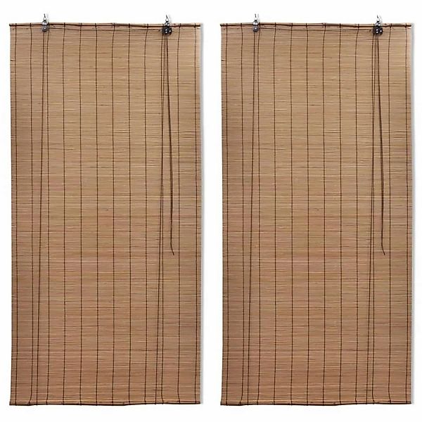 Bambusrollos 2 Stk. 150x220 Cm Braun günstig online kaufen