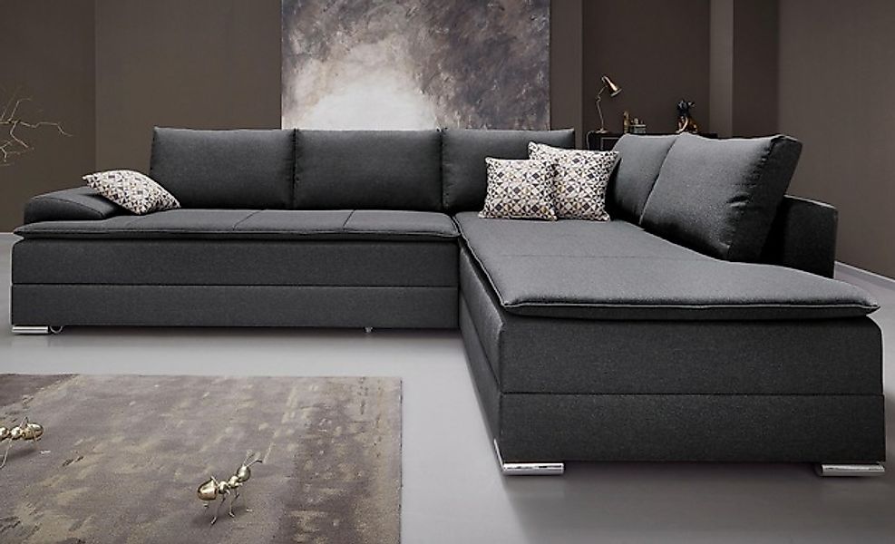 INOSIGN Ecksofa »Boxspringbett Night & Day L-Form mit Dauer-Schlaffunktion günstig online kaufen