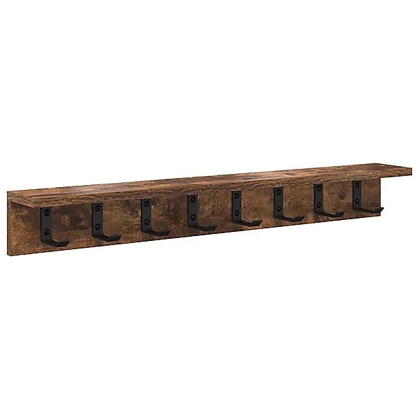 vidaXL Regal Wandmontierter Kleiderständer Räuchereiche 80 günstig online kaufen