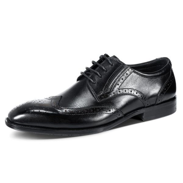 Allthemen Schnürschuh mit geschnitzten Mustern Businessschuh günstig online kaufen