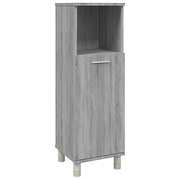 vidaXL Badschrank Grau Sonoma 30x30x95 cm Holzwerkstoff 815607 günstig online kaufen