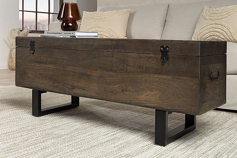 riess-ambiente Truhenbank FACTORY LOFT 115cm braun / schwarz · Sitzbank aus günstig online kaufen