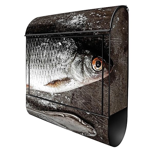 Banjado Design Briefkasten Schwarz Pulverbeschichtet 39x47x14cm 2 Schlüssel günstig online kaufen