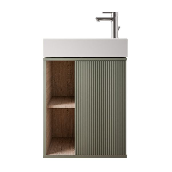 Bernstein Badmöbel-Set BELDIVO, (mit Waschbecken DURAVIT, günstig online kaufen