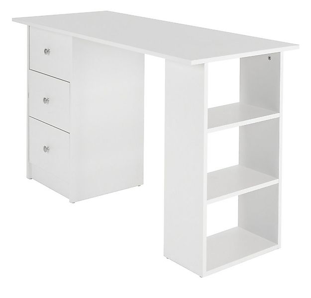 ML-DESIGN Schreibtisch Bürotisch mit 3 Schubladen, 3 Regale und Tastaturaus günstig online kaufen