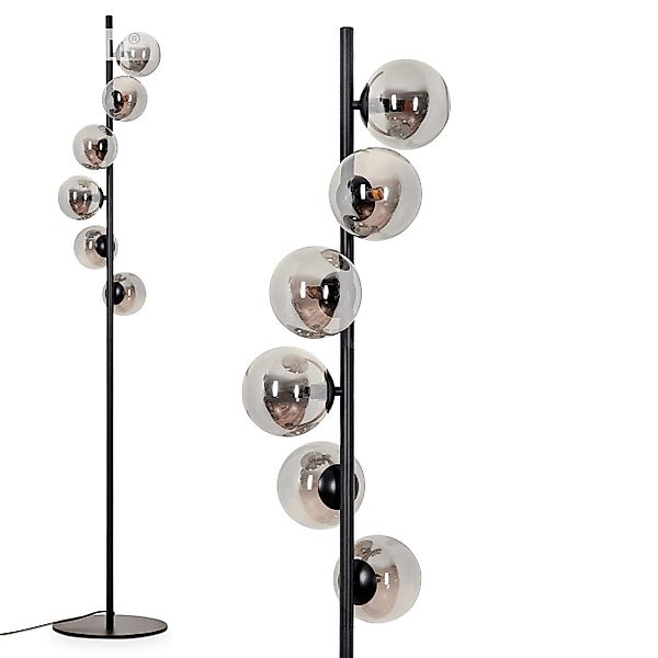 hofstein Stehlampe Stehlampe aus Metall/Glas in günstig online kaufen