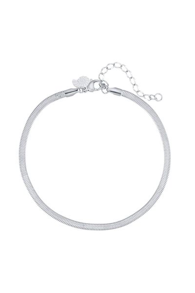 Hey Happiness Fußkette Schlange flach, Fußkettchen günstig online kaufen