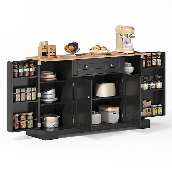 Odikalo Küchenbuffet Sideboard Schrank Schublade Regal günstig online kaufen