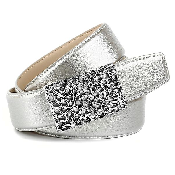Anthoni Crown Ledergürtel mit glänzender, filigraner, günstig online kaufen