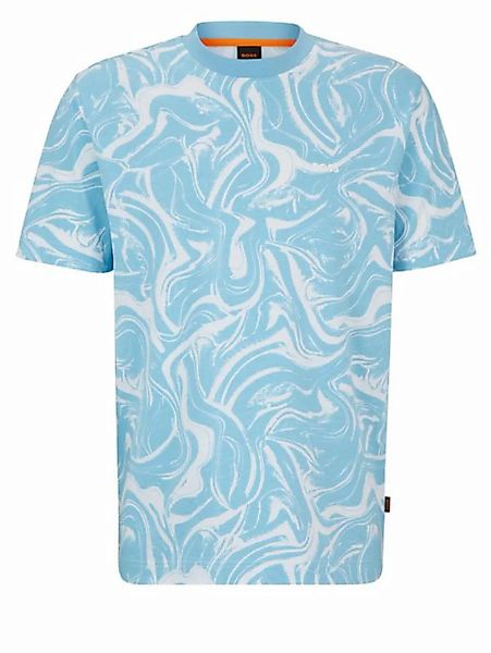 BOSS ORANGE T-Shirt Te_Ocean mit Allover-Print (1-tlg) günstig online kaufen