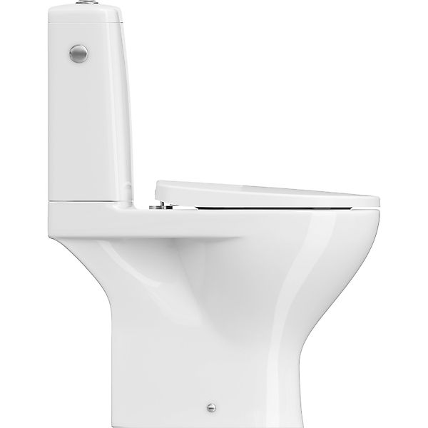 baliv Stand-WC-Set WC-7655 Weiß Spülrandlos Inkl. WC-Sitz mit Absenkautomat günstig online kaufen