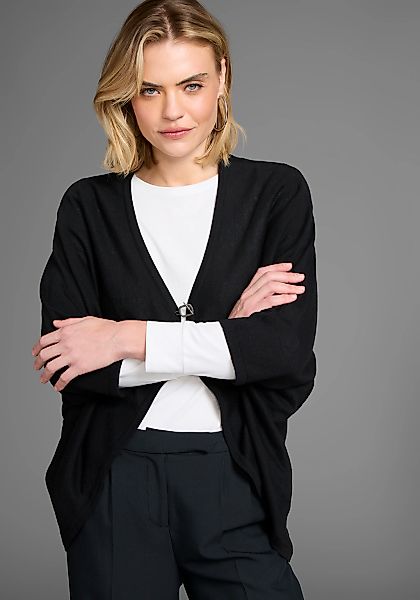 Laura Scott Strickjacke oversized, mit Verschluss und 3/4 Ärmeln günstig online kaufen