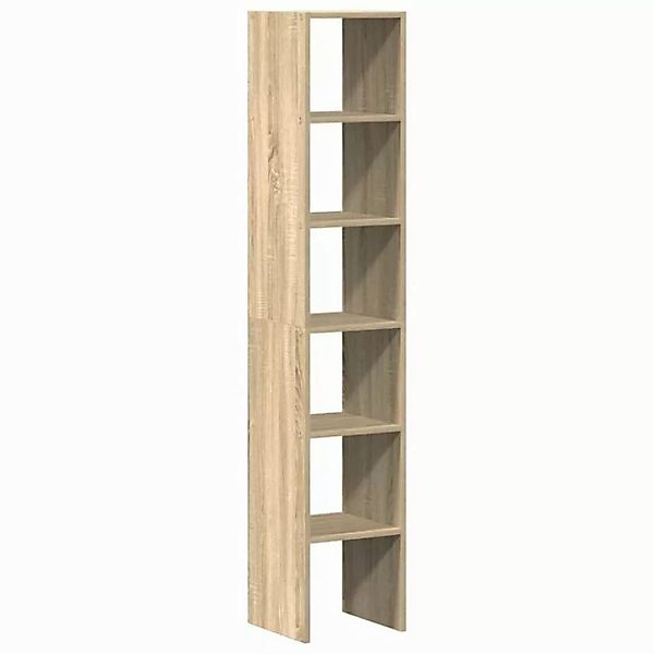 vidaXL Fächerschrank Bücherregale 2 Stk. Stapelbar Sonoma-Eiche 30x30x80 cm günstig online kaufen