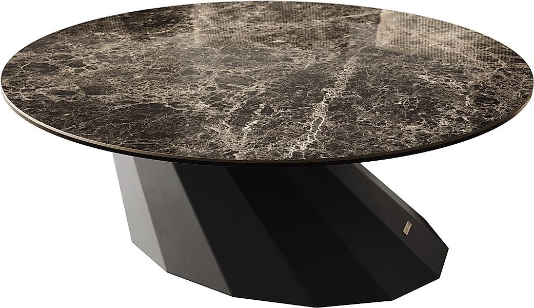 DELIFE Couchtisch Edge, Rund 90x90 cm günstig online kaufen