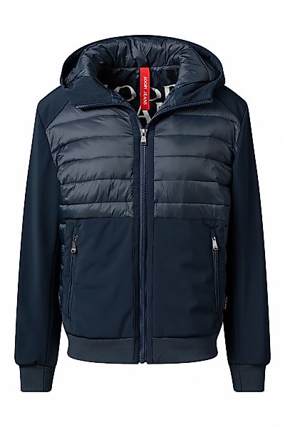 Joop Jeans Kapuzenfleecejacke "Joel" mit Kapuze aus Materialmix günstig online kaufen