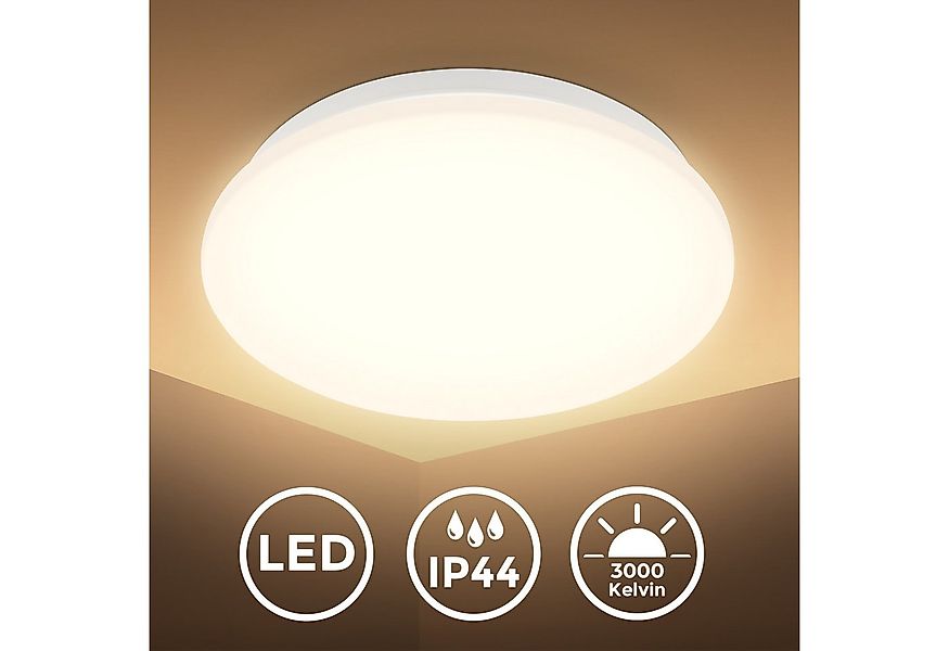 B.K.Licht LED Deckenleuchte LED Bad Deckenleuchte mit Mikrowellensensor, LE günstig online kaufen