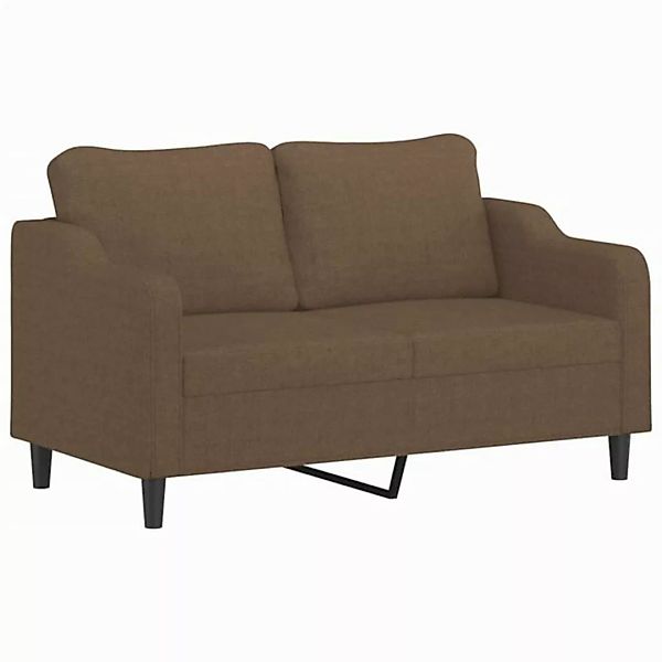 vidaXL Sofa, 2-Sitzer-Sofa Braun 140 cm Stoff günstig online kaufen