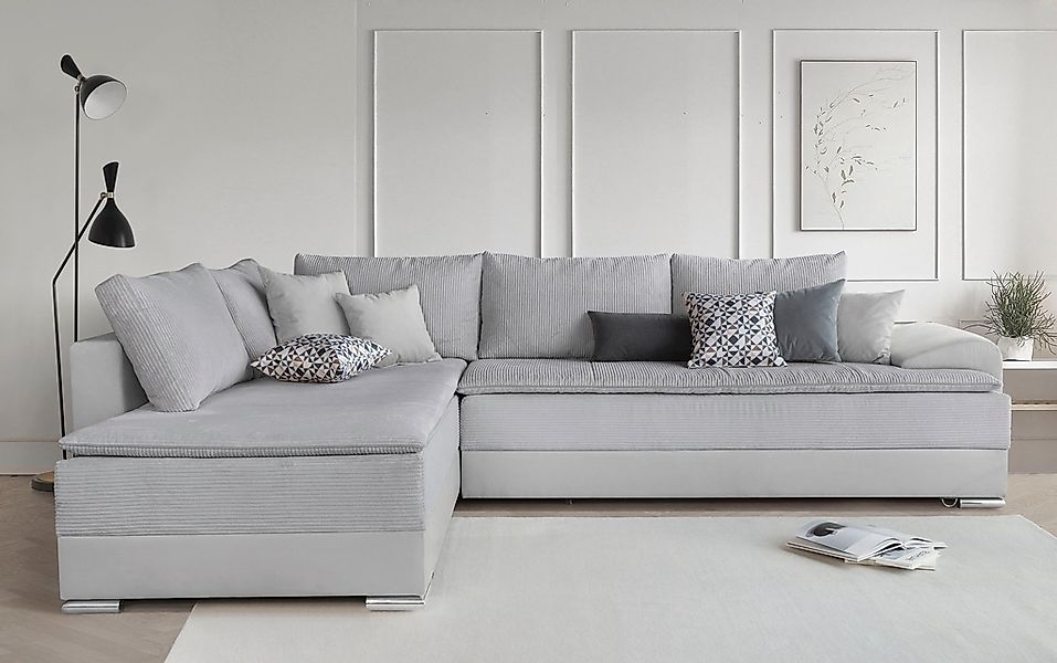 INOSIGN Ecksofa "Night & Day L-Form, B: 324 cm" mit Bettfunktion, Bettkaste günstig online kaufen