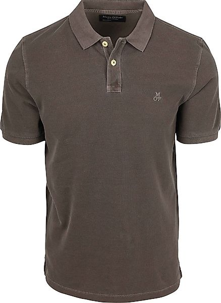 Marc O'Polo Poloshirt Piqué Nickle Braun - Größe M günstig online kaufen