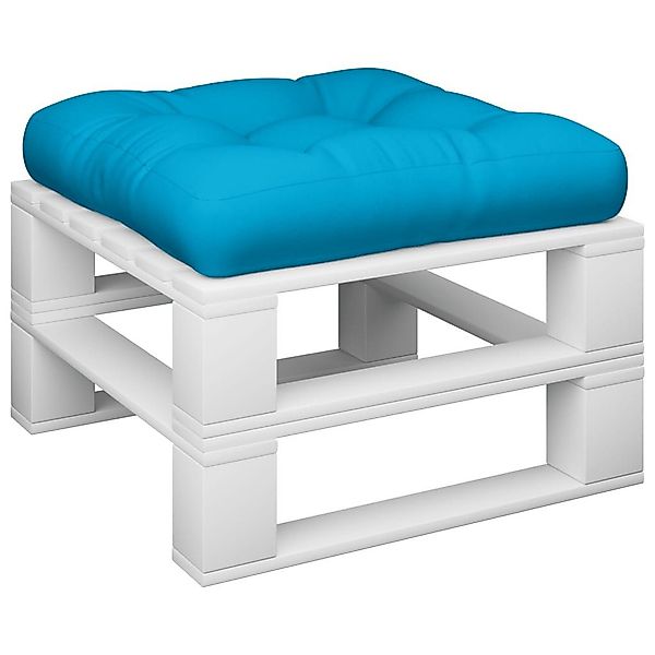 vidaXL Sitzauflage Palettenkissen Hellblau 58x58x10 cm günstig online kaufen