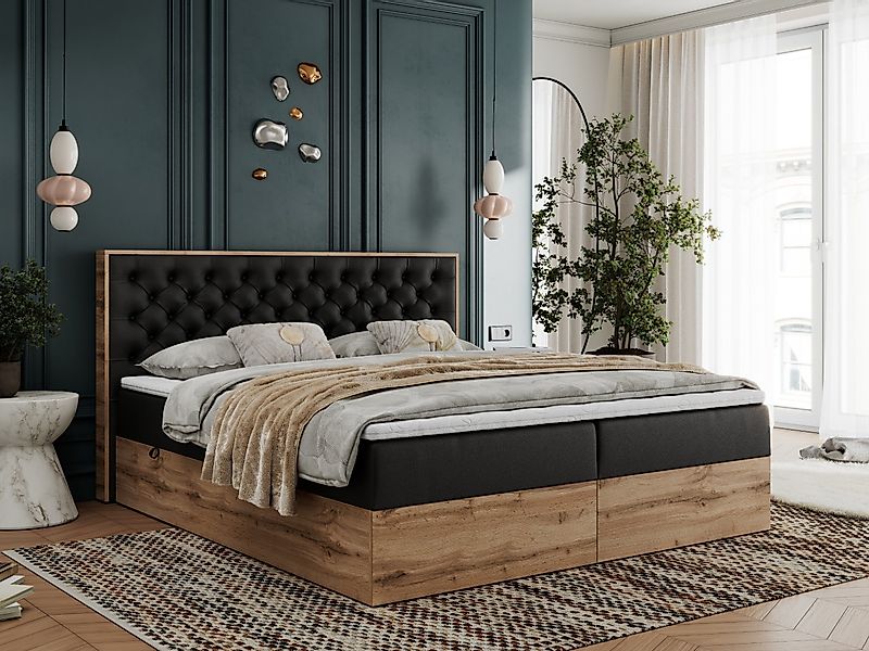 MKS MÖBEL Boxspringbett ALBERO 3 (Packung, günstig online kaufen