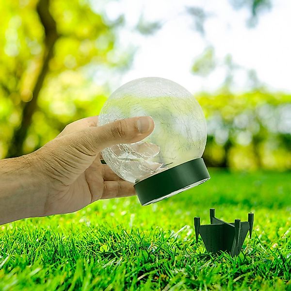 LED-Solar-Dekoleuchte 5248203 aus Glas, 3er-Set günstig online kaufen