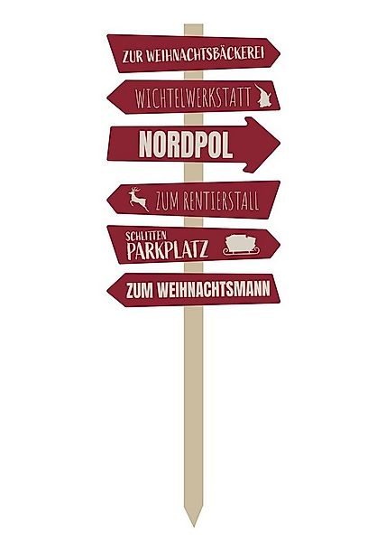 Spetebo Dekoobjekt Garten Stecker Weihnachten - ca. 76 x 27 cm (Komplettset günstig online kaufen