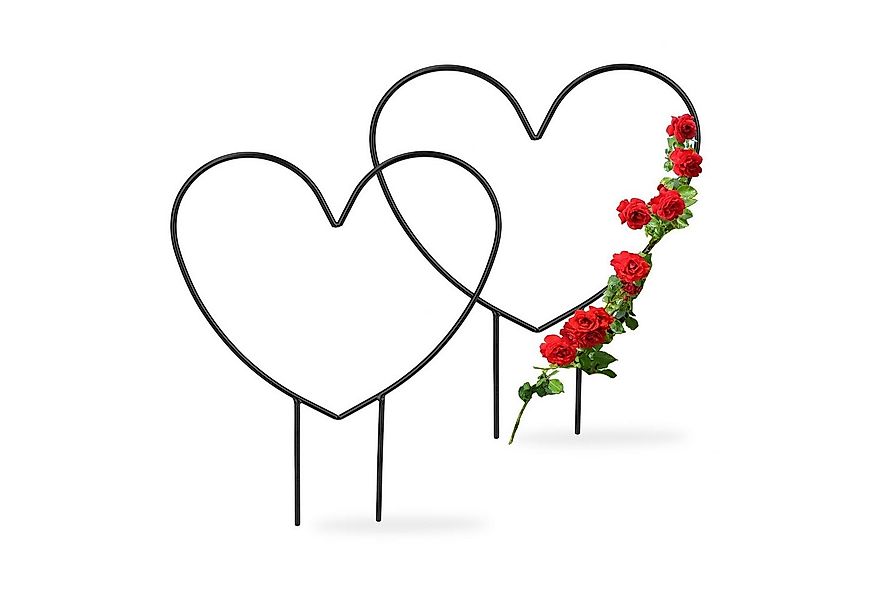 relaxdays Rankhilfe Herz im 2er Set günstig online kaufen