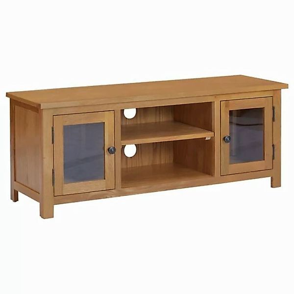 furnicato TV-Schrank 110x35x44 cm Massivholz Eiche (1-St) günstig online kaufen