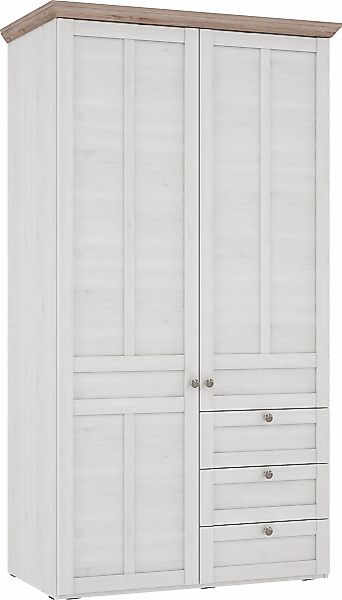 FORTE Kleiderschrank "Iloppa, Schlafzimmerschrank im Landhausstil" Maße: B/ günstig online kaufen