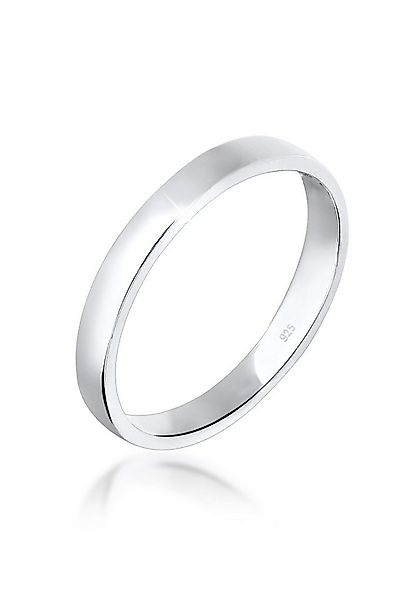 Elli Fingerring Basic Ehering Partnerring Damen 925er Silber, Ehering günstig online kaufen