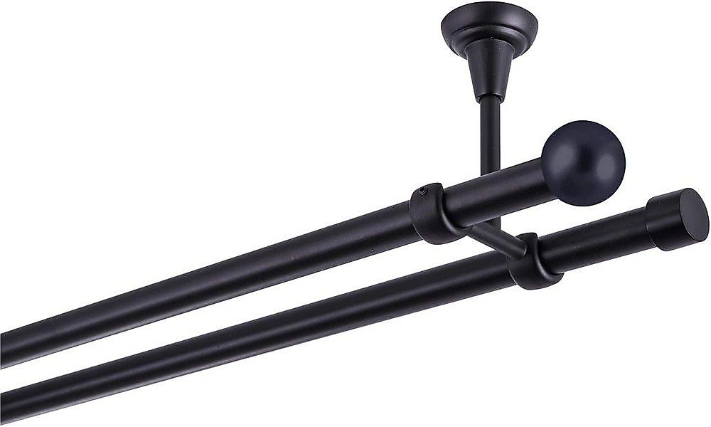 MDEKOR Gardinenstange, 2-läufig, kürzbar, Deckemontage, Gardinenstange Vorh günstig online kaufen