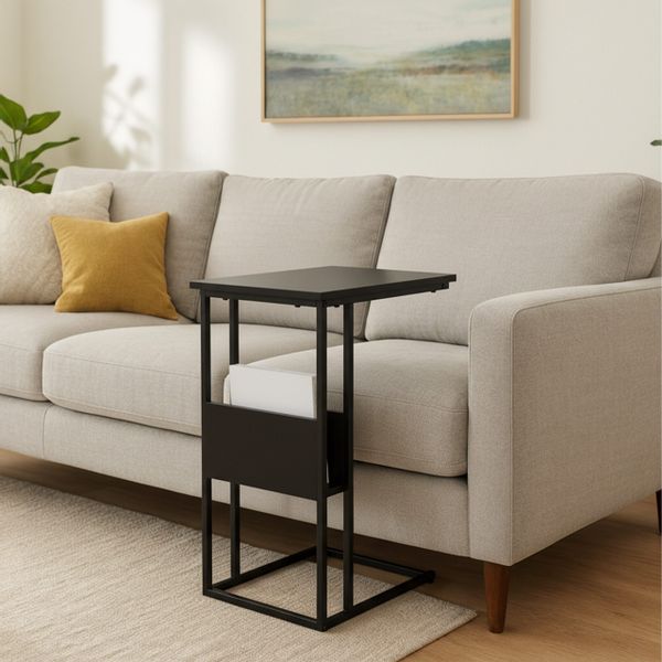 relaxdays Beistelltisch mit Ablage und Fach, günstig online kaufen