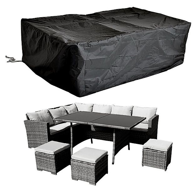 Melko Gartenmöbel-Schutzhülle Schutzhülle 262x192x70 Abdeckplane Gartenmöbe günstig online kaufen