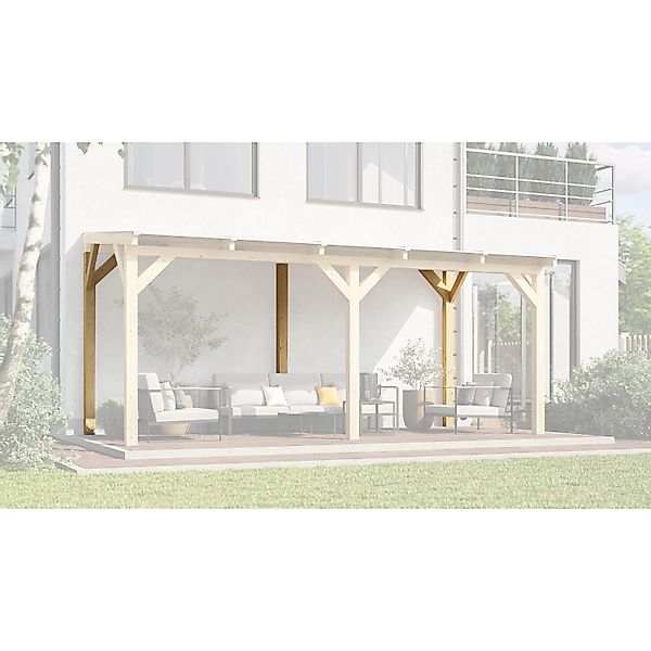 Weka Bausatz Freistehend für Terrassenüberdachung 672 Gr. 1-2 Natur günstig online kaufen
