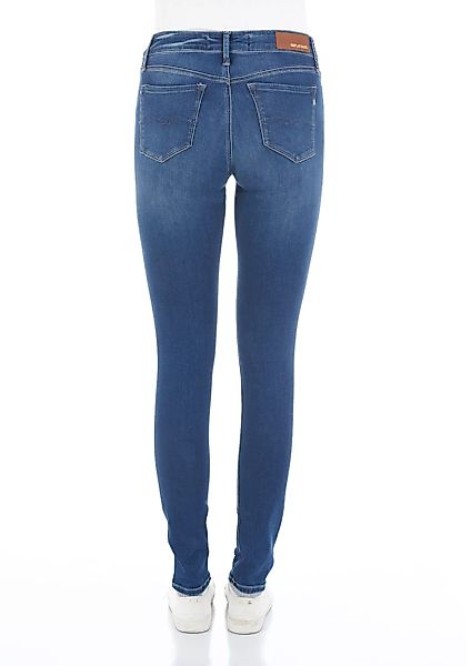 Replay Damen Jeans Luzien - Skinny Fit - Blau -Medium Blue günstig online kaufen