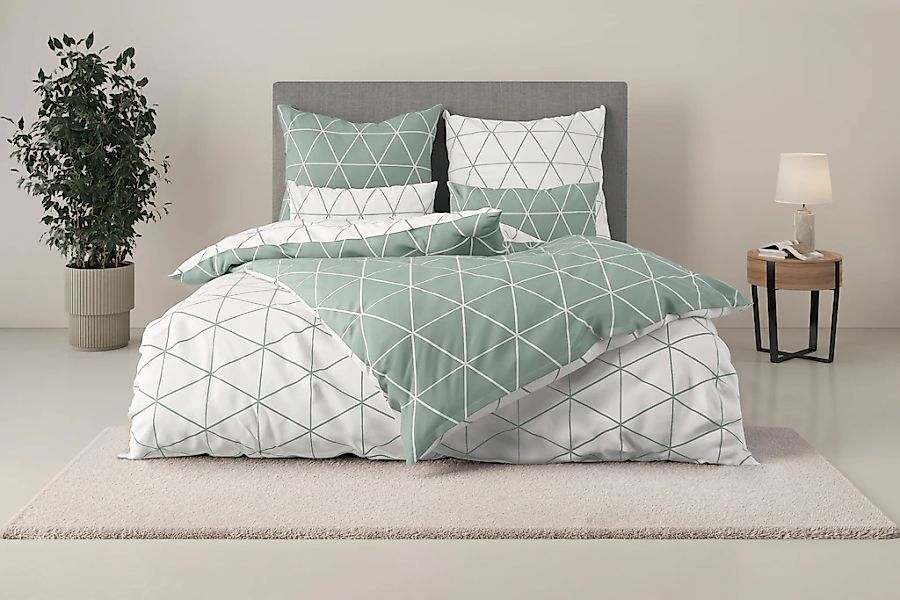 andas Bettwäsche "Balsby" 2 Stk. tlg. in Gr. 135x200 oder 155x220 cm, 100% günstig online kaufen